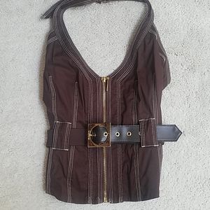 Vest with belt